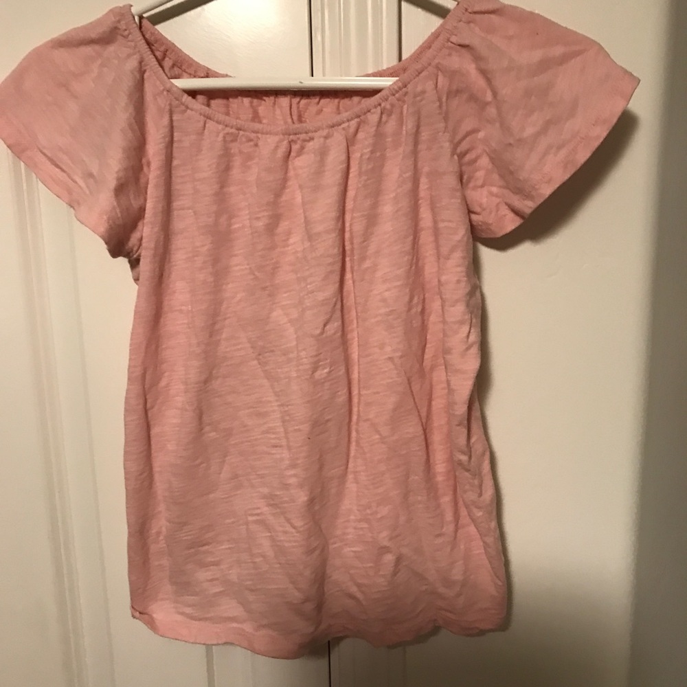 Old Navy, wide neck , slightly off shoulder, pink top,